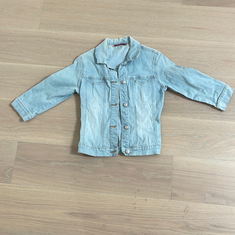 Jean jacket half sleeve